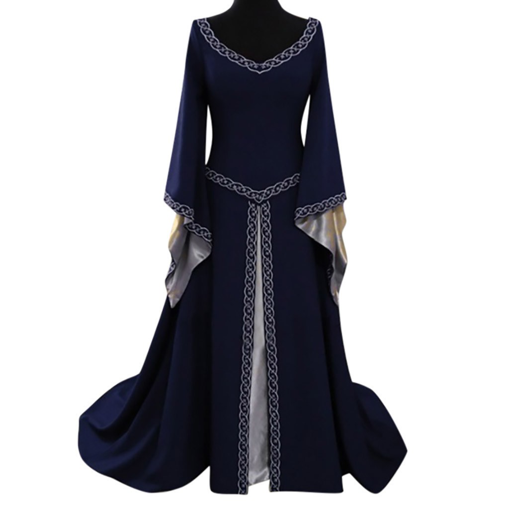 Long Sleeve Round Neck Mid Len - Dresses 评论和价格