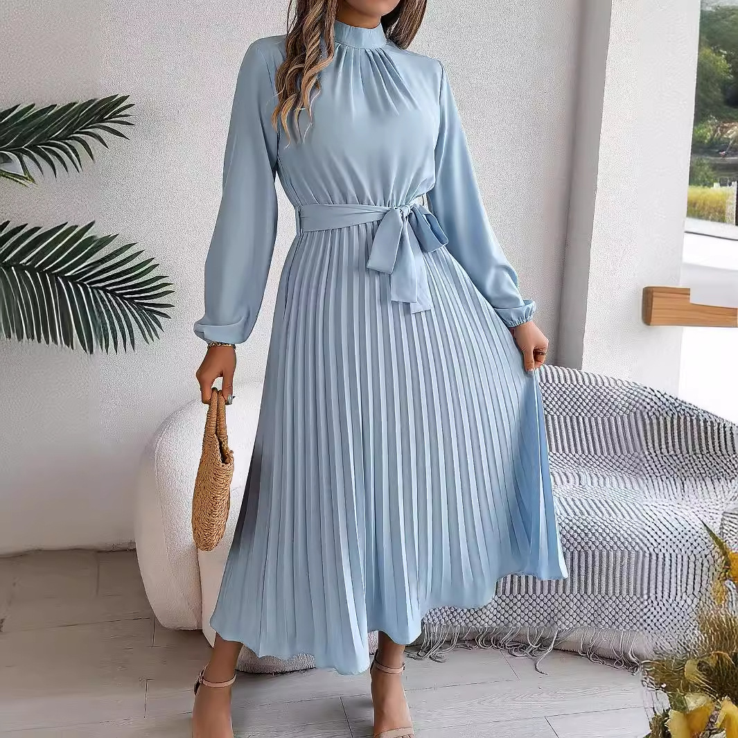 2025 Elegant Long Sleeve Fashi - French Vintage Floral Midi Dress 评论和价格