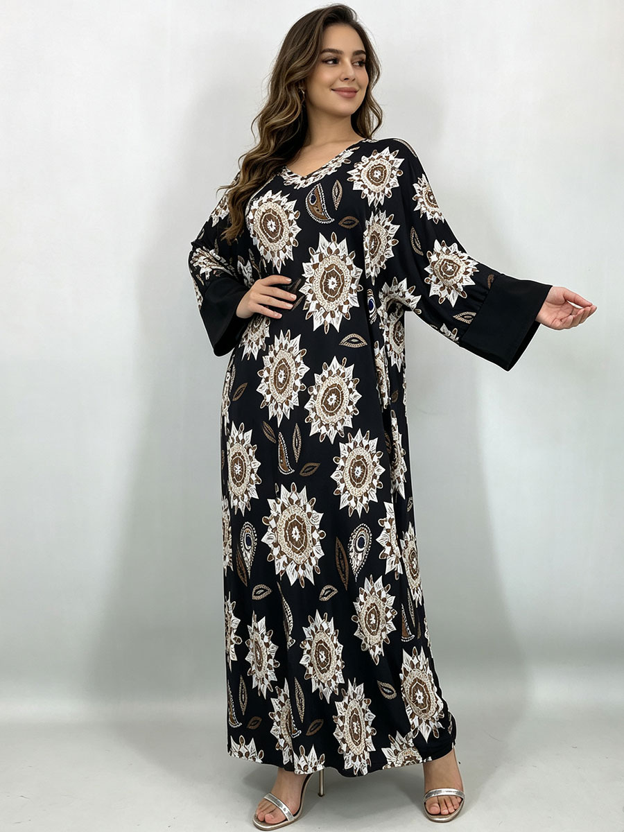 Plus Size Maxi Dress for Women - Boho Summer Beach Maxi Dress 评论和价格