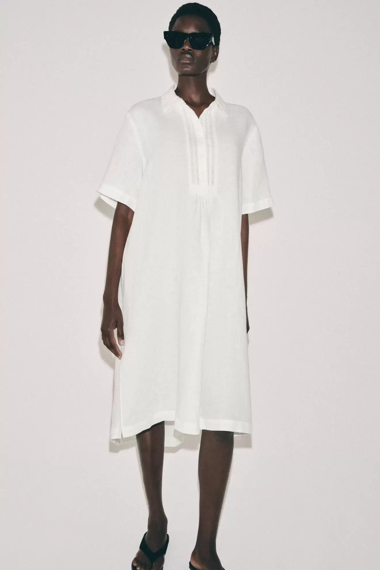 New Summer Women's Shirt Dress - Casual Loose Linen Shirt Dress 评论和价格