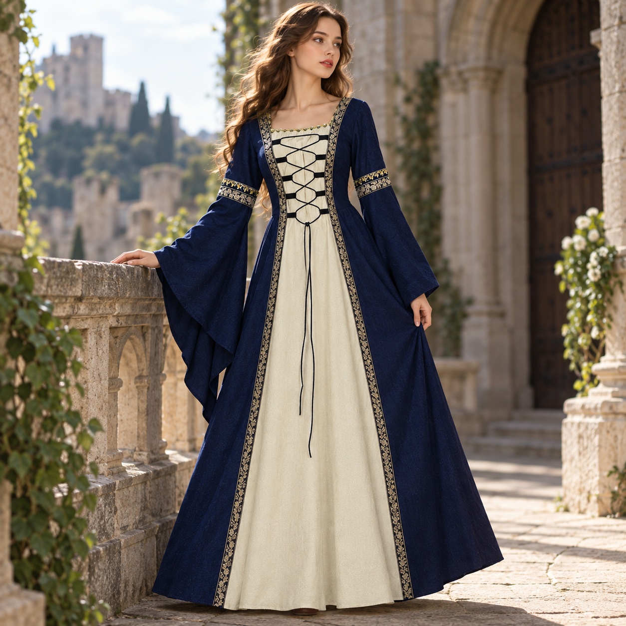 Bell Sleeve Long Sleeve a Line - Dresses 评论和价格