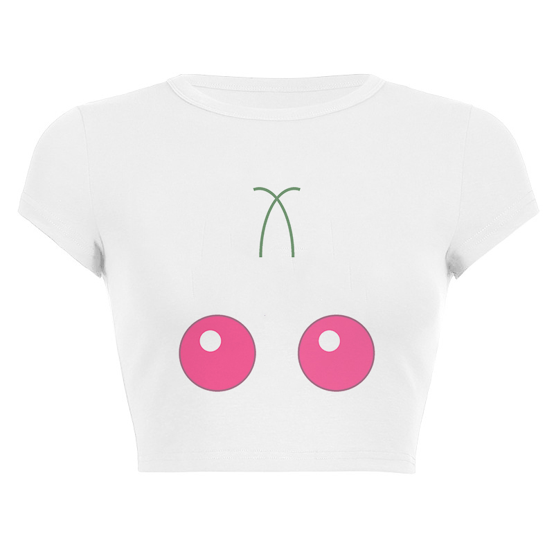 2026 New Women's Clothing Grap - Y2K Graphic Baby Tee Crop 评论和价格