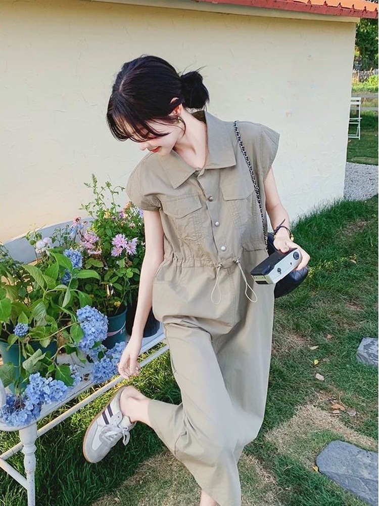 Slimming plus Size Korean Styl - Korean Style A Line Shirt Dress 评论和价格
