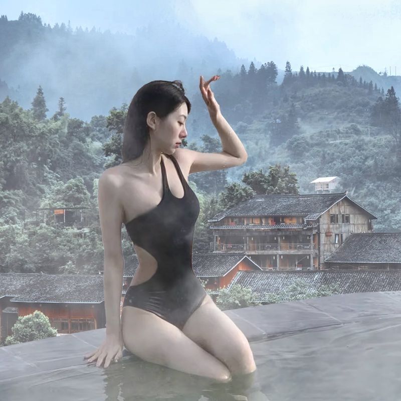 Summer Solid Color Women One P - Swimwear 评论和价格