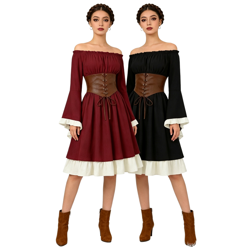 Medieval Renaissance Midi Dres - Dresses 评论和价格